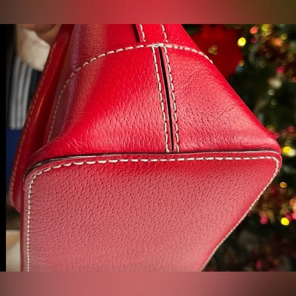 Kate Spade Red Satchel leather Bag with COA Mint condition - Picture 7 of 10
